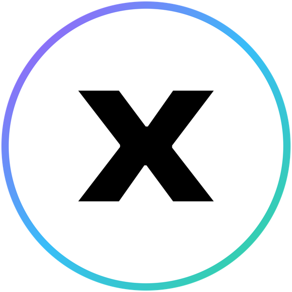 XAICORE Bildmarke — Rund, Hell