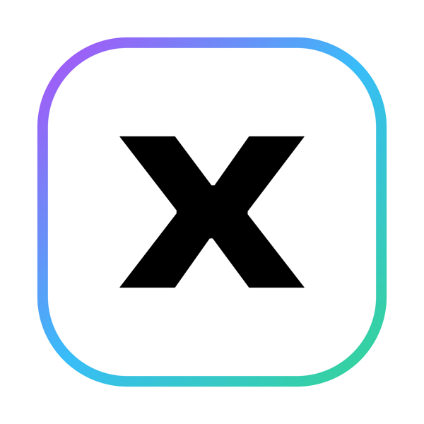 XAICORE Bildmarke — Eckig, Hell